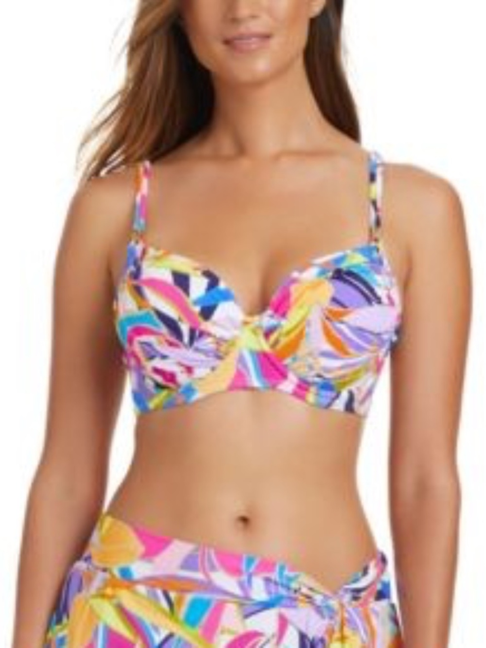 Bleu by Rod Beattie Living Color Over-the-Shoulder Molded-Cup Bikini Top